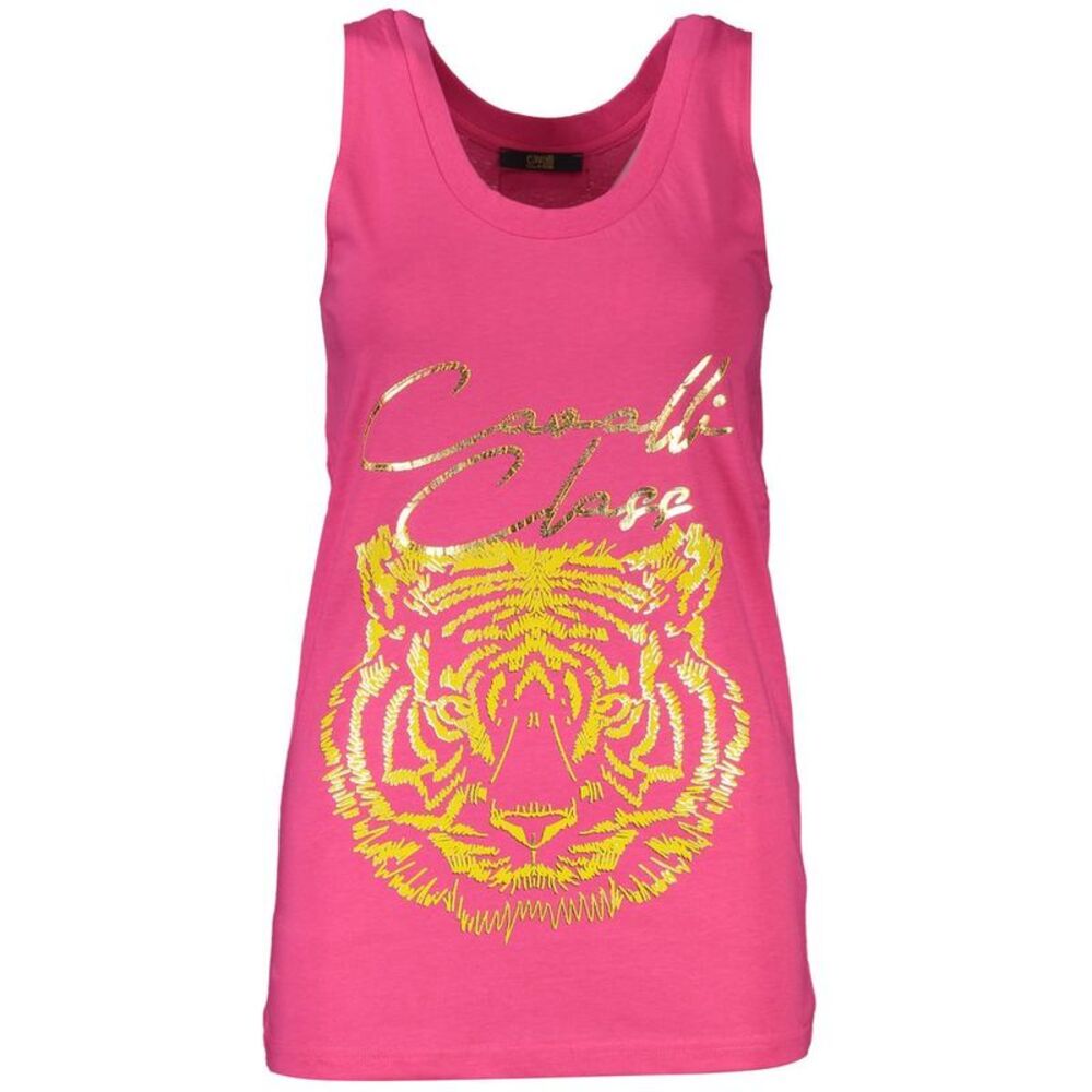 Cavalli Class Rosa Cotton Female Tank Women's Top